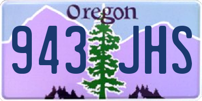 OR license plate 943JHS
