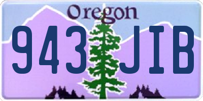 OR license plate 943JIB