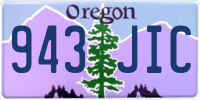 OR license plate 943JIC