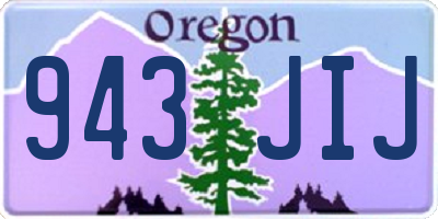 OR license plate 943JIJ