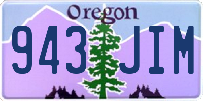 OR license plate 943JIM