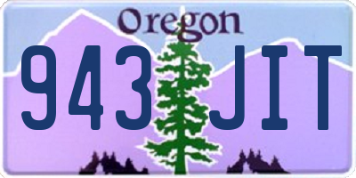 OR license plate 943JIT
