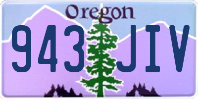 OR license plate 943JIV