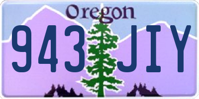 OR license plate 943JIY