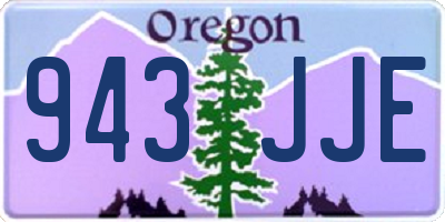 OR license plate 943JJE