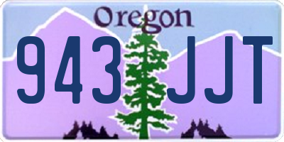 OR license plate 943JJT
