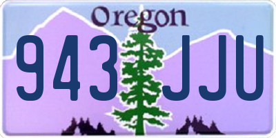 OR license plate 943JJU