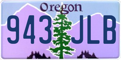 OR license plate 943JLB