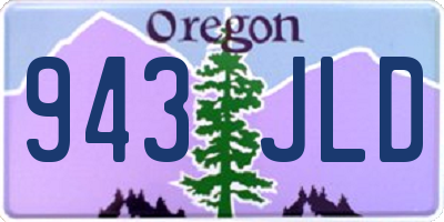 OR license plate 943JLD