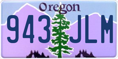 OR license plate 943JLM