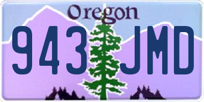 OR license plate 943JMD