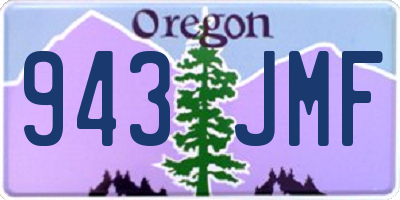 OR license plate 943JMF