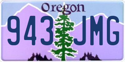 OR license plate 943JMG