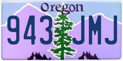 OR license plate 943JMJ