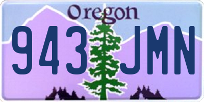 OR license plate 943JMN