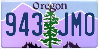 OR license plate 943JMO