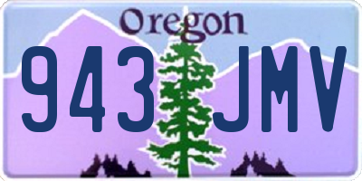 OR license plate 943JMV