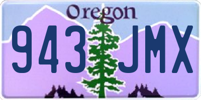 OR license plate 943JMX