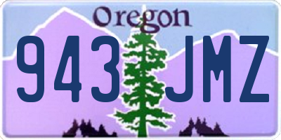 OR license plate 943JMZ