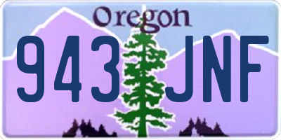 OR license plate 943JNF