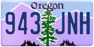OR license plate 943JNH