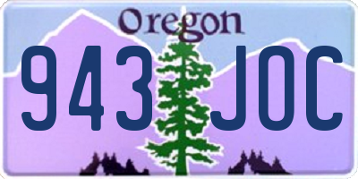 OR license plate 943JOC