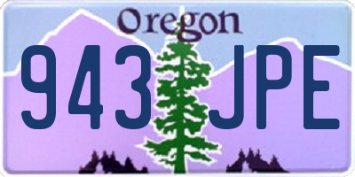 OR license plate 943JPE
