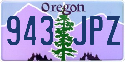 OR license plate 943JPZ