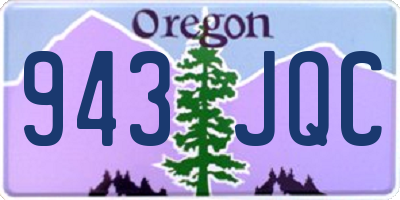 OR license plate 943JQC