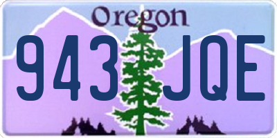 OR license plate 943JQE