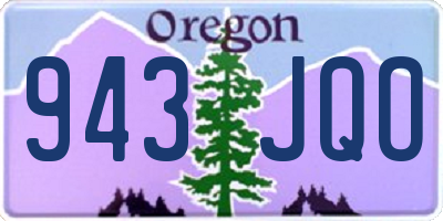 OR license plate 943JQO