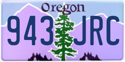 OR license plate 943JRC