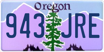 OR license plate 943JRE