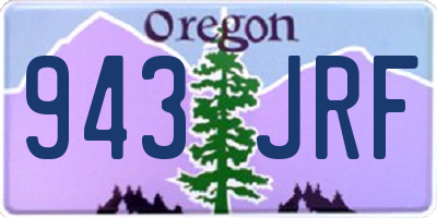 OR license plate 943JRF