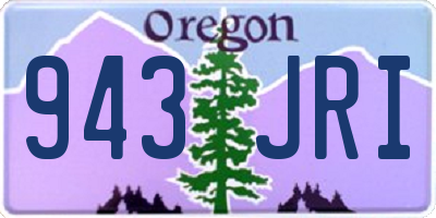 OR license plate 943JRI