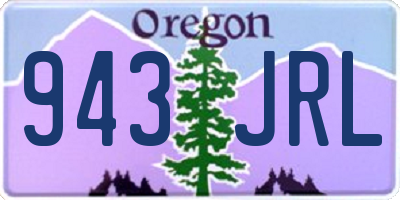 OR license plate 943JRL