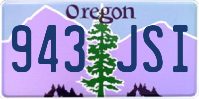 OR license plate 943JSI