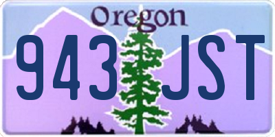 OR license plate 943JST