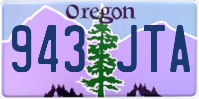 OR license plate 943JTA