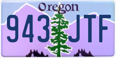 OR license plate 943JTF