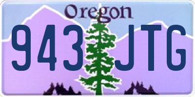 OR license plate 943JTG