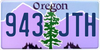 OR license plate 943JTH