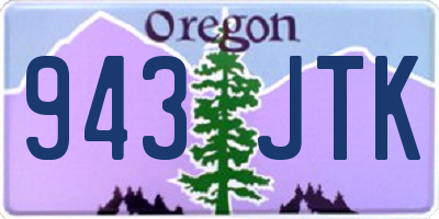 OR license plate 943JTK