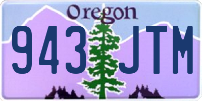 OR license plate 943JTM