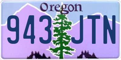 OR license plate 943JTN
