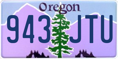 OR license plate 943JTU