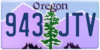 OR license plate 943JTV