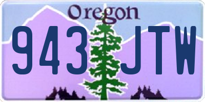 OR license plate 943JTW