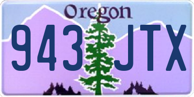 OR license plate 943JTX