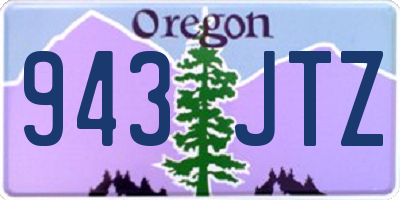 OR license plate 943JTZ